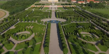 Formal gardens at Hampton Court Palace