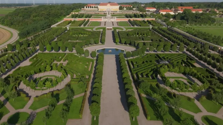 Formal gardens at Hampton Court Palace