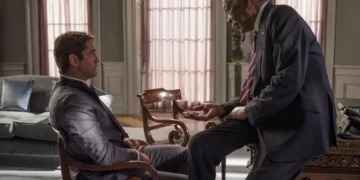Characters in a scene from Angel Has Fallen