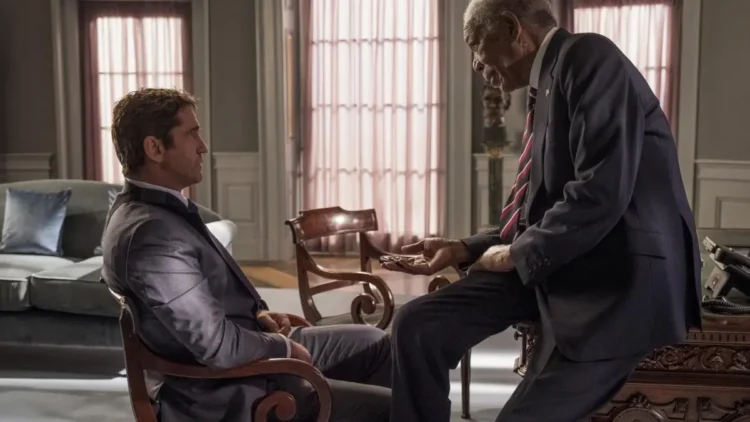 Characters in a scene from Angel Has Fallen
