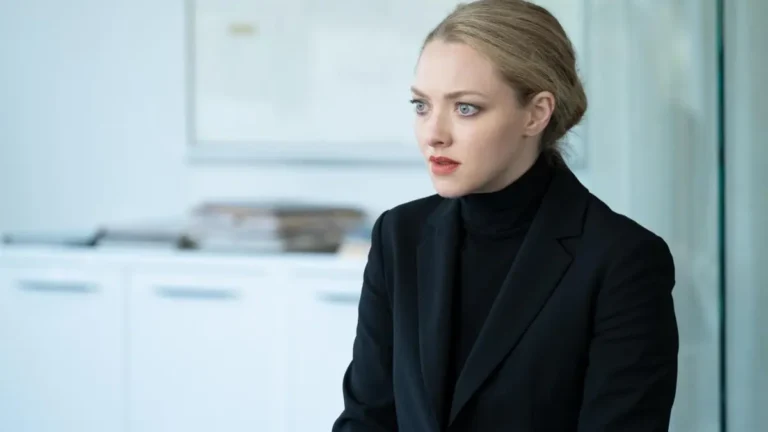 Amanda Seyfried as Elizabeth Holmes in The Dropout