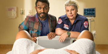 Nazeem Hussain and Urzila Carlson in Separated at Birth