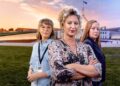 Justine Clarke, Kate Box and Mandy McElhinney in the ABC drama Shakedown