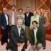 Shaun Micallef with the parent-and-child teams in Parents' Evening episode four