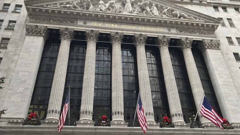 New York Stock Exchange building where Skydance Class B shares now trade