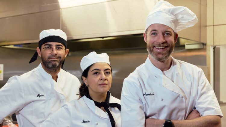 Ryan Shelton, Susie Youssef and Hamish Blake in Unskilled Adult, a Stan November 2026 highlight