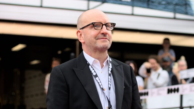 Director Steven Soderbergh on the red carpet at the Karlovy Vary International Film Festival