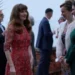 Characters gather at a social event in A Taste For Murder episode three