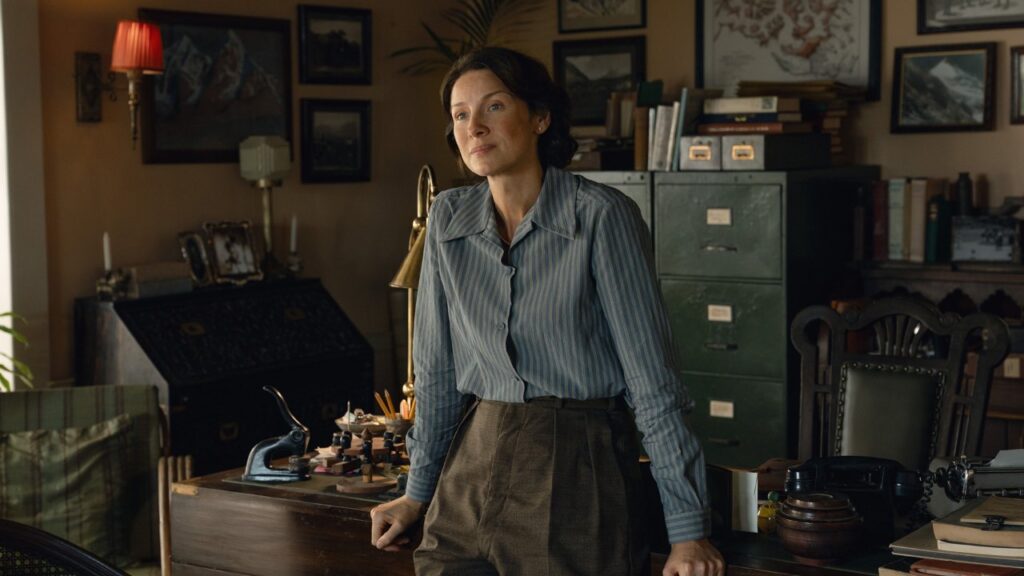 Caitríona Balfe as expedition secretary Jill Henderson in Tenzing
