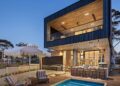 Outdoor area and pool at The Block 2026 House 1 in Mount Eliza