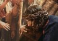 Jonathan Roumie as Jesus carrying the cross in The Chosen season 6 artwork