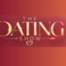 Official gold The Dating Show title on a red and orange background.