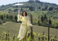 Parker Posey in an Italian vineyard in the Disney+ series The Mob