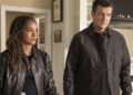 Nolan and Harper in a kitchen in The Rookie episode Dead Ringer on Channel 7