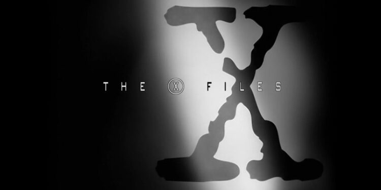 Classic The X-Files title card, showing the series’ distinctive lettering and large X with no cast members