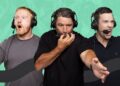 Triple M rugby league commentators wearing headsets