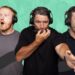 Triple M rugby league commentators wearing headsets