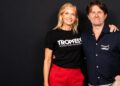 Sarah Murdoch and John Polson at the Tropfest 2027 launch in Sydney