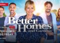 The Better Homes and Gardens presenters on a Friday ratings card stating Better Homes leads Friday.