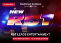Thursday TV ratings card featuring official RBT artwork, with RBT leading entertainment and Seven winning the night on a 31.1% Total TV share.