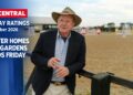 Better Homes and Gardens presenter Graham Ross on a Friday ratings card stating Better Homes and Gardens leads Friday.