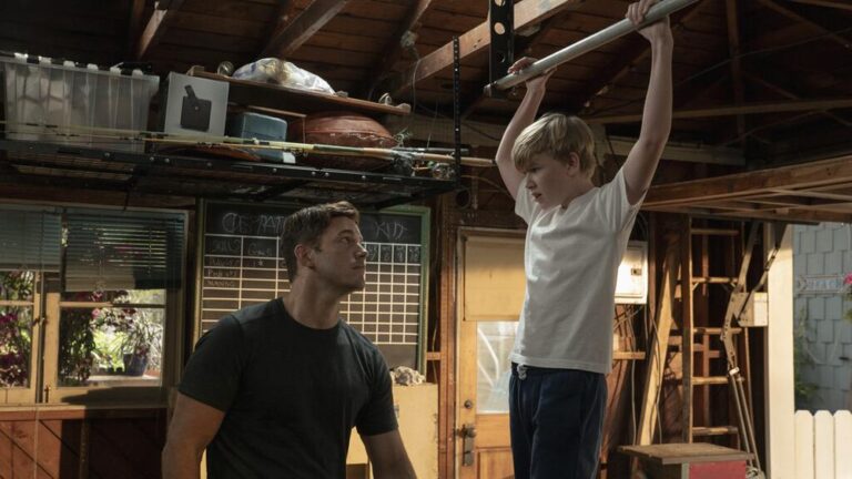 Chris Pratt and Jude Hill in Way of the Warrior Kid