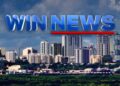 WIN News logo over the Darwin city skyline